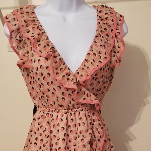 DRESS! Peach,  Beige and Brown